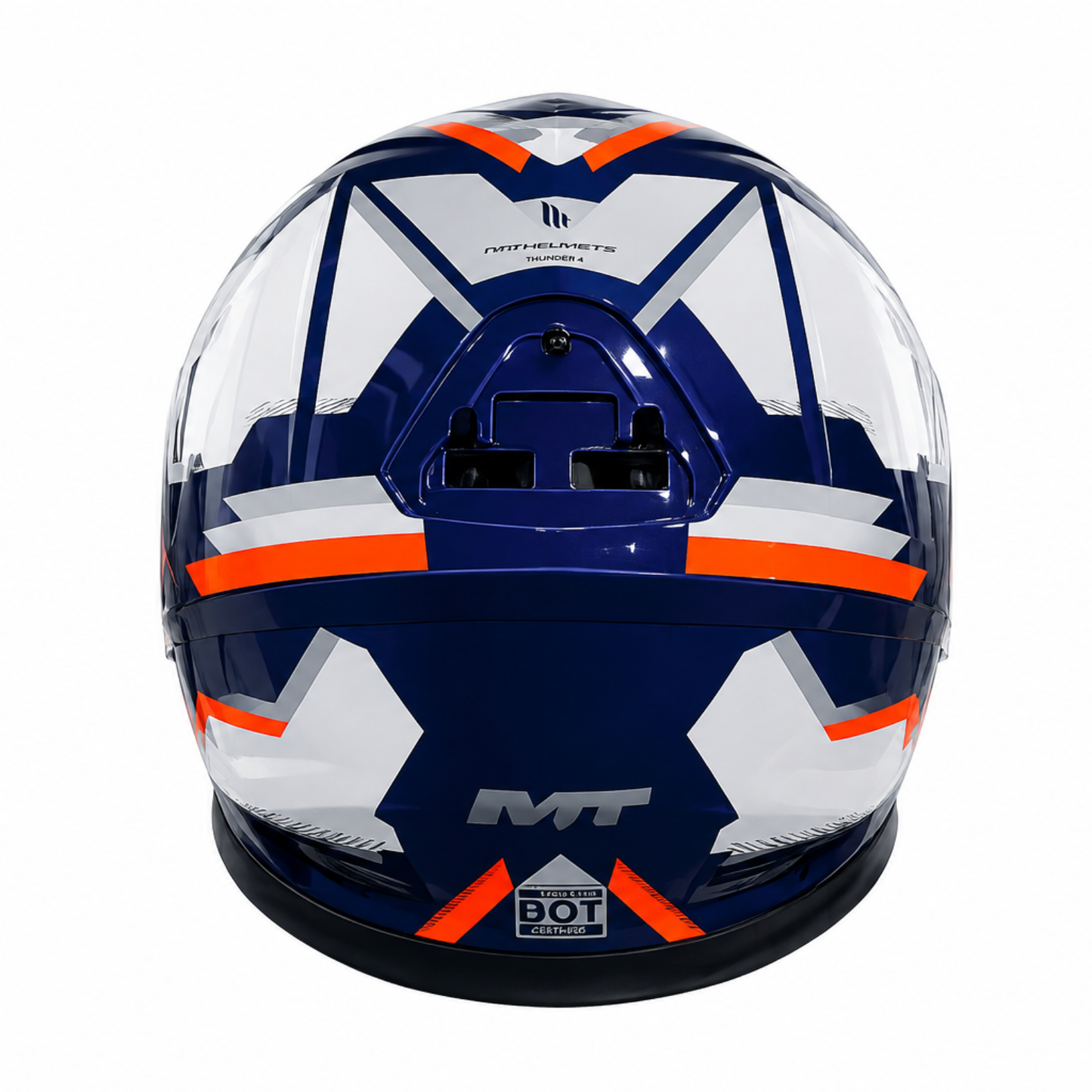 MT Thunder 3 SV Pro Blaze C14 Helmet - Gloss White Blue Orange