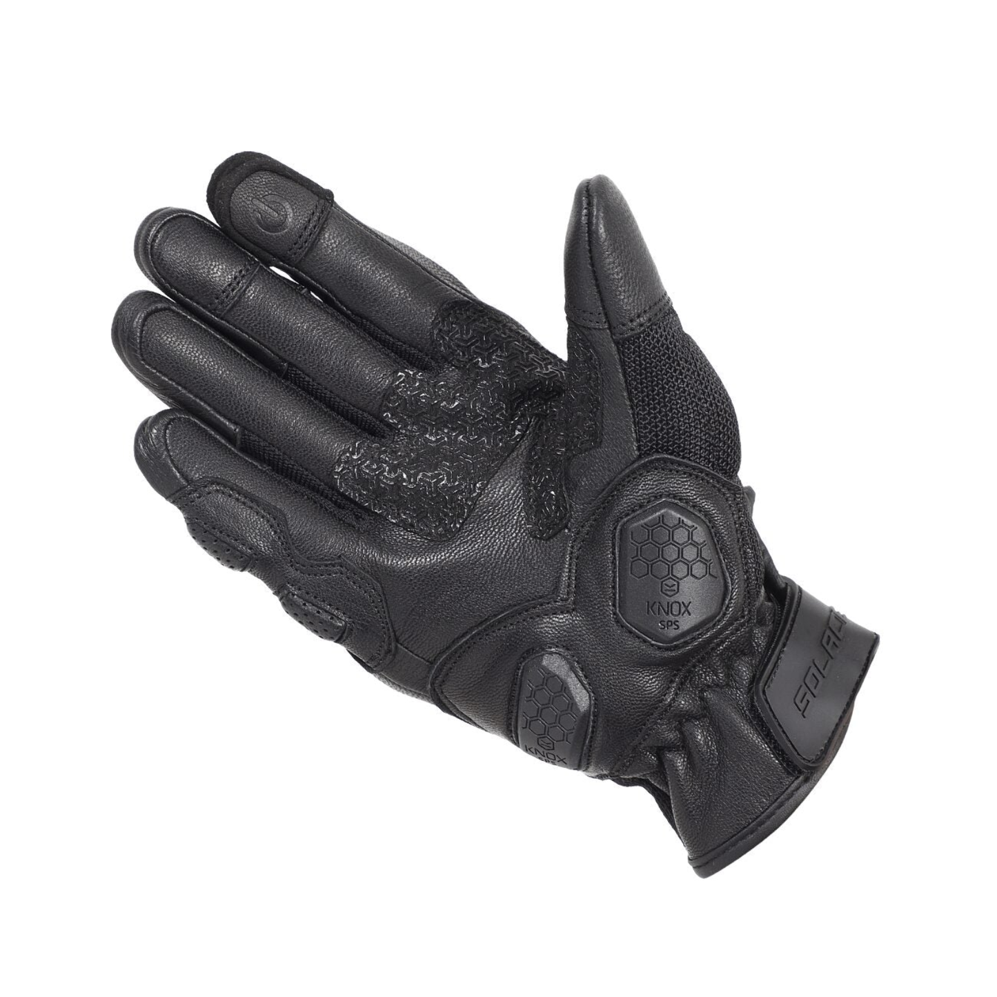 Solace Rival Carbon CE Motorcycle Riding Gloves - Black
