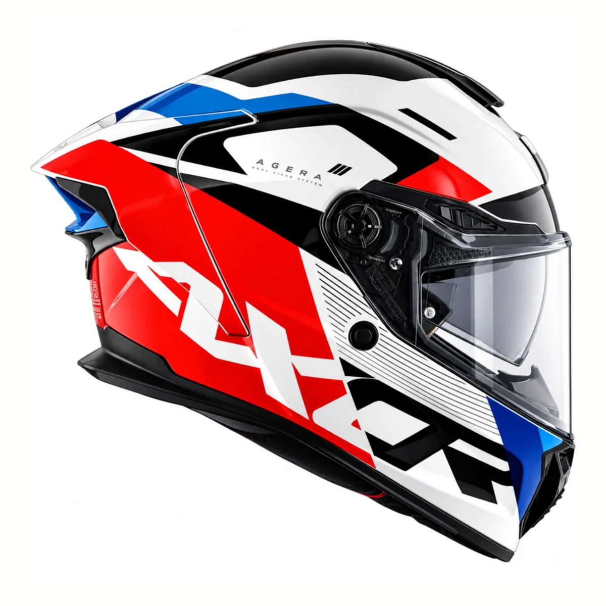 Axor Agera Rush Helmet - Gloss White Red
