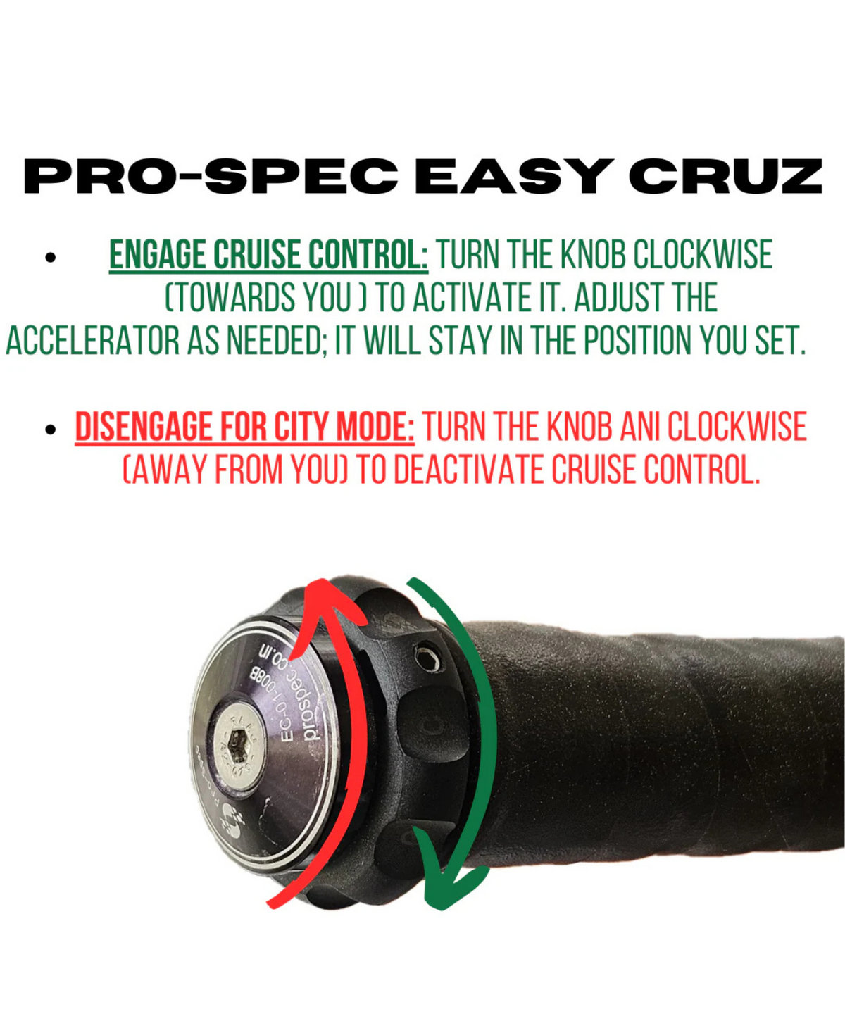 Pro-Spec Easy Cruz - ECZ 021 - Black - Pros-pec