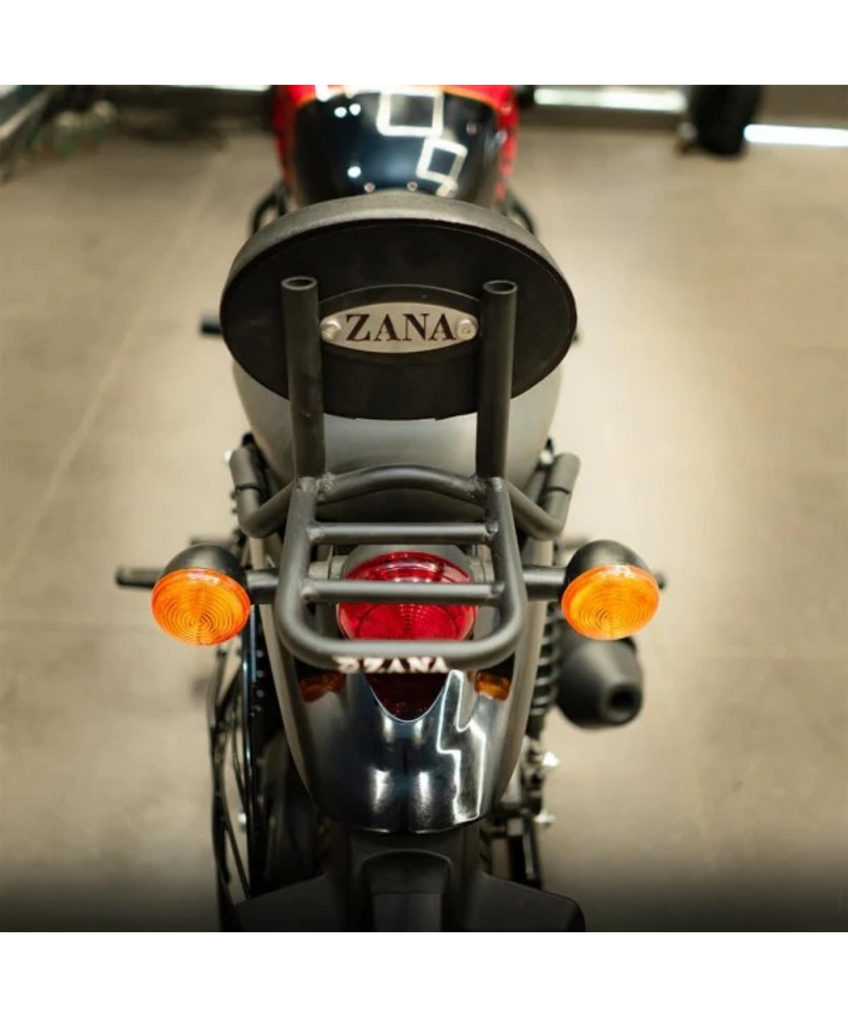 Zana Royal Enfield Hunter 350 Backrest with Parcel Shelf - ZI-8267 - Zana