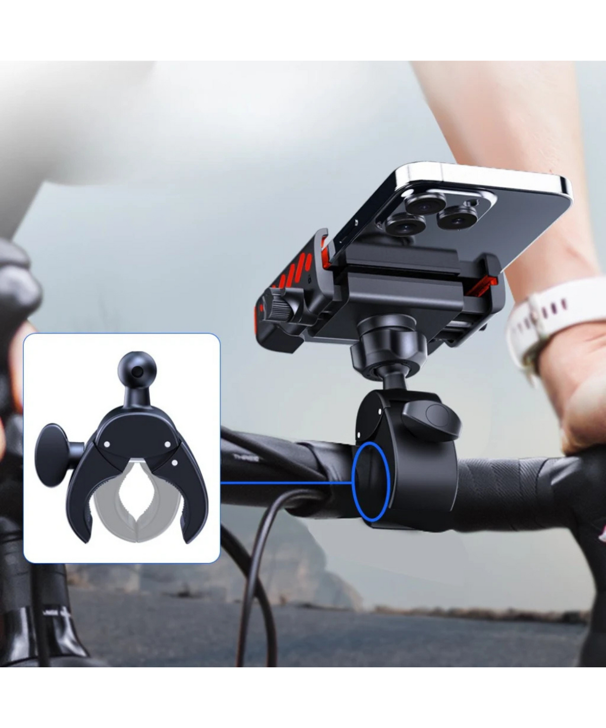 Revlox Clutch Handlebar Phone Mount - Revlox