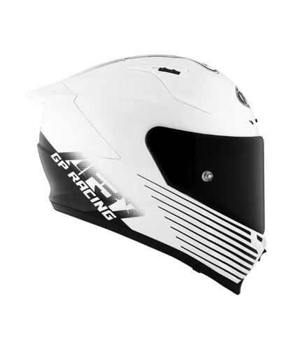 KYT Striker AF37 Livery Helmet - Gloss White Black