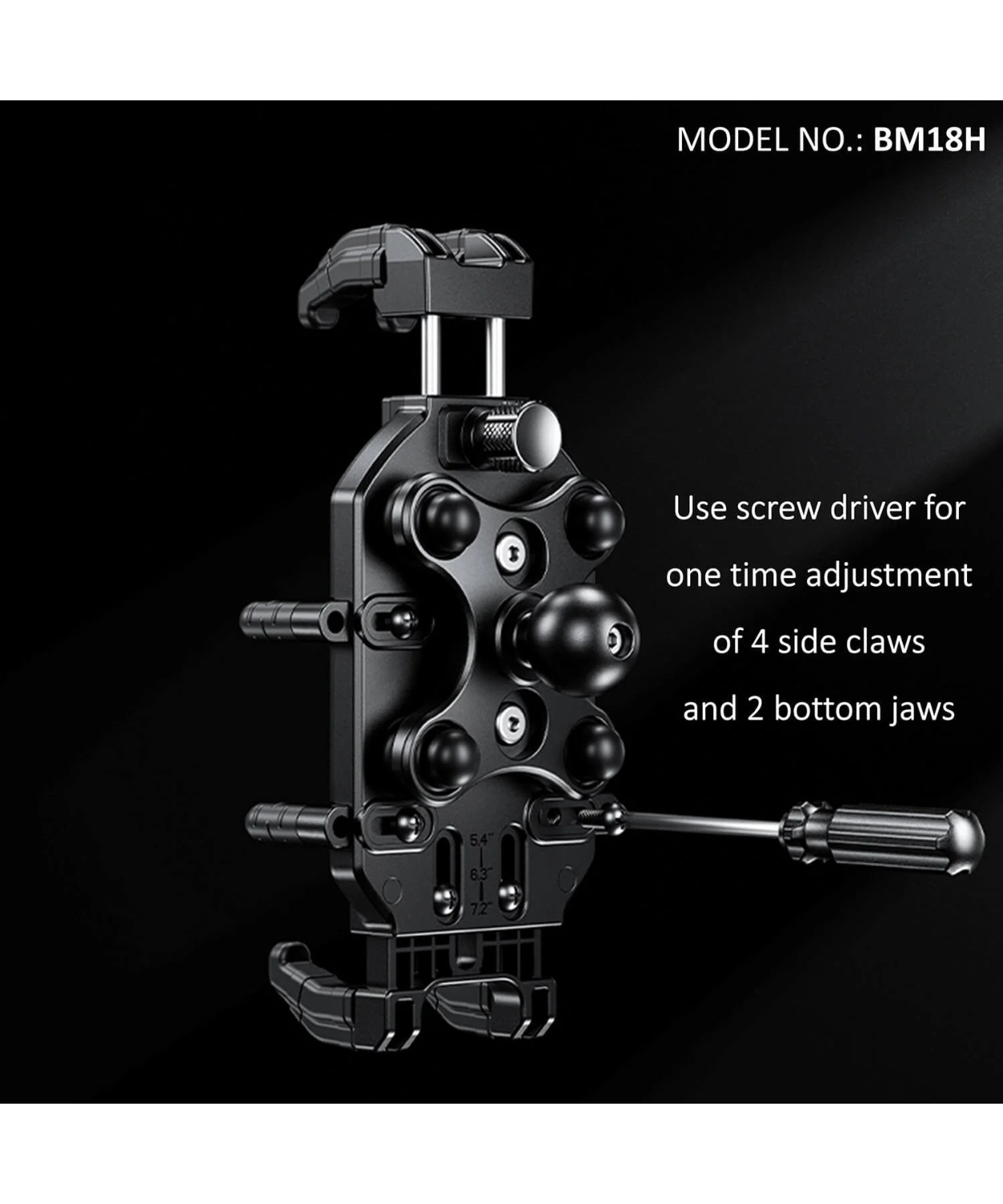 BOBO BM18H Pro Bike Handlebar Anti-Vibration with Fast 15W Wireless Charger & USB-C Charging Module