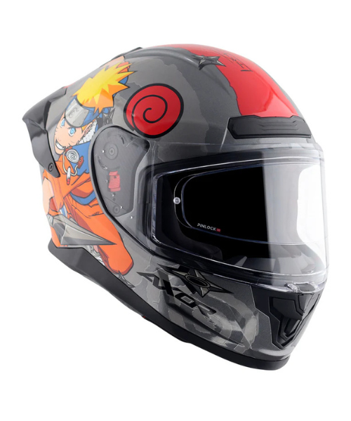 Axor Saber Naruto Helmet - Gloss Black Orange