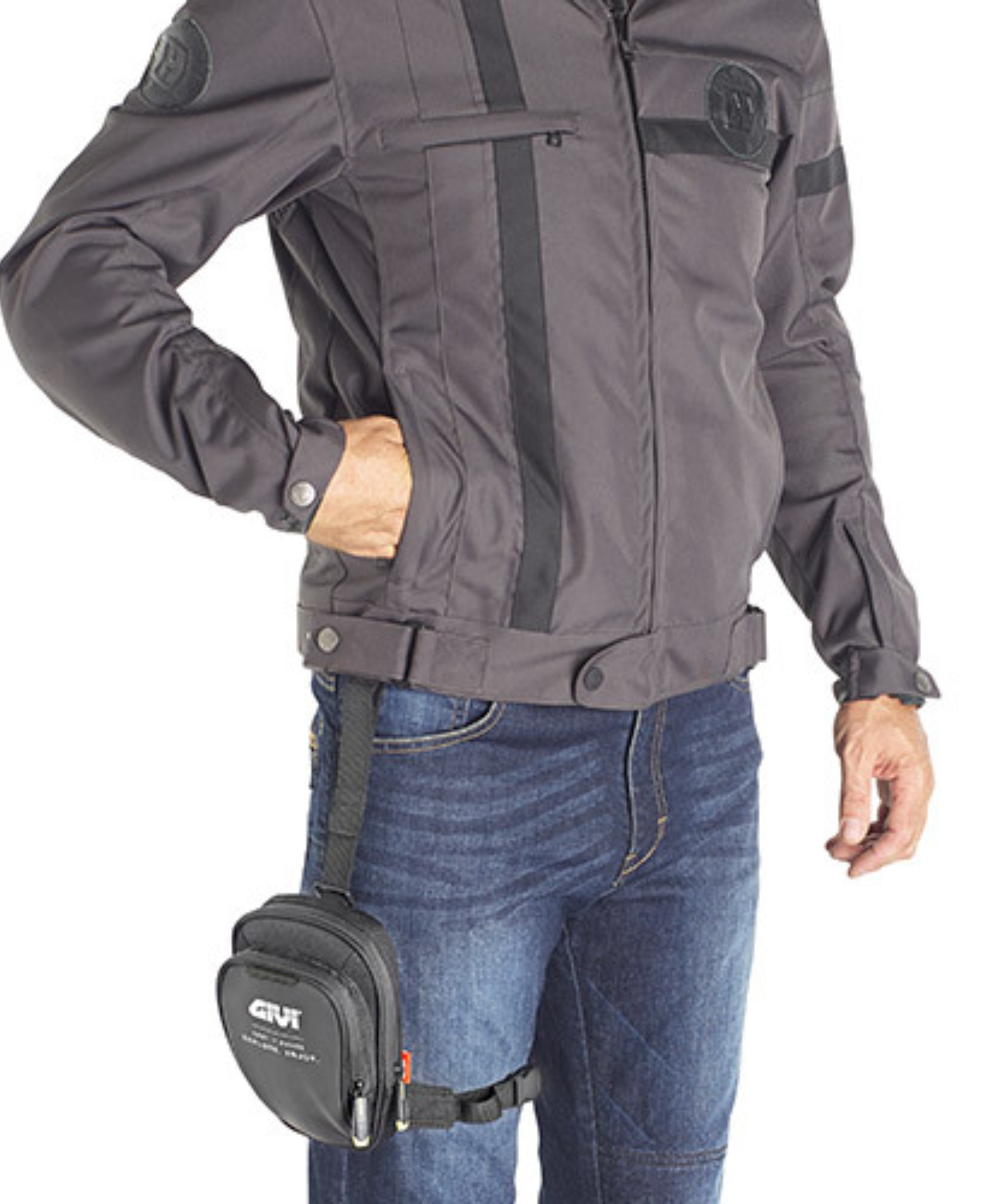 Givi Adjustable Thigh Bag - Black - EA139B