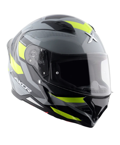 Axor Hunter Cornet Helmet - Gloss Nardo Grey Neon Yellow