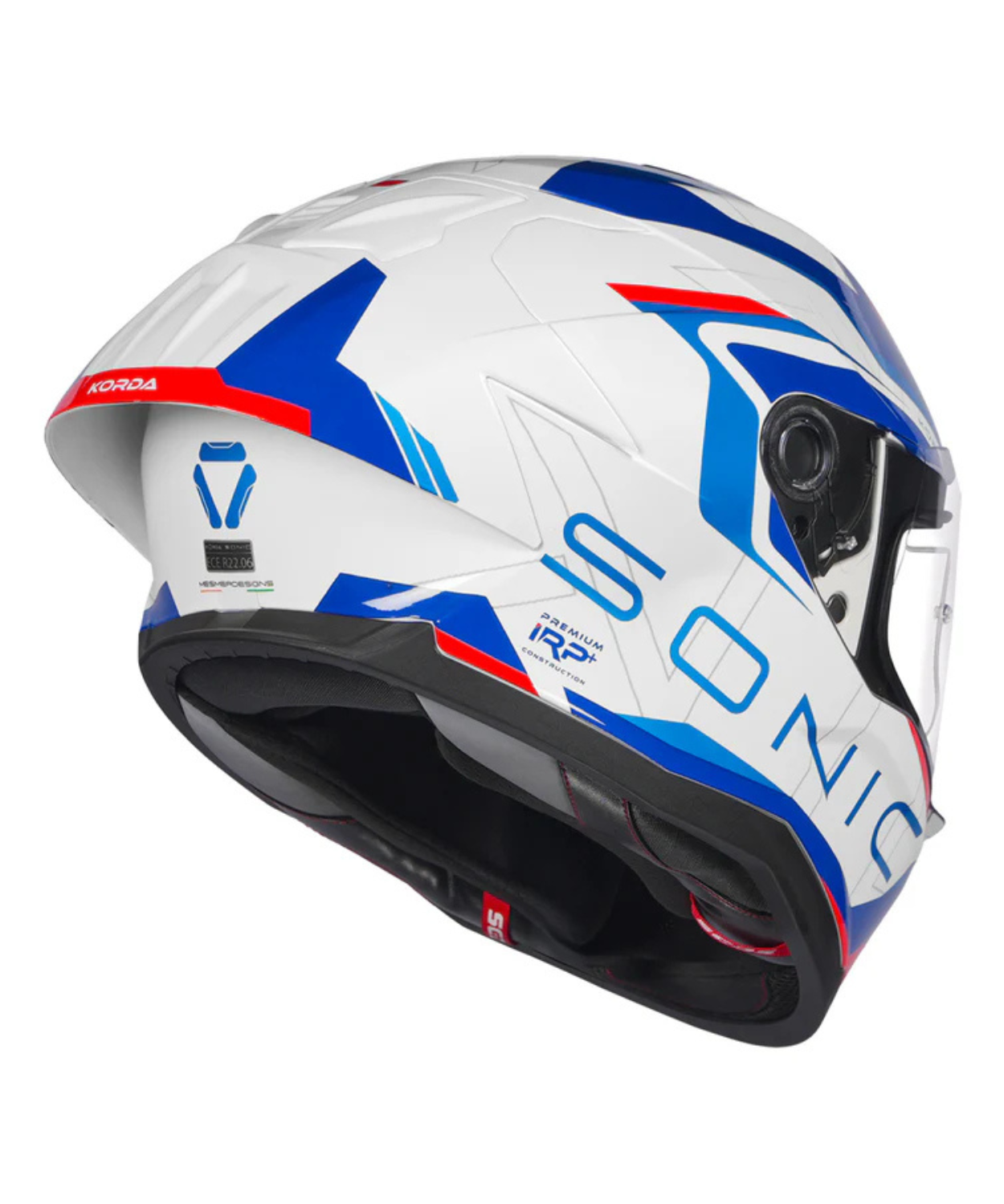 Korda Sonic GP Roadlion Helmet - Gloss Blue Red