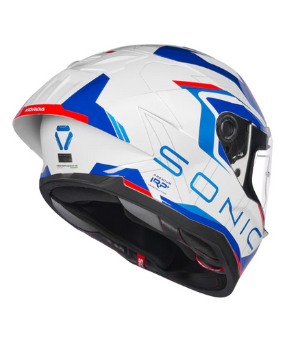 Korda Sonic GP Roadlion Helmet - Gloss Blue Red