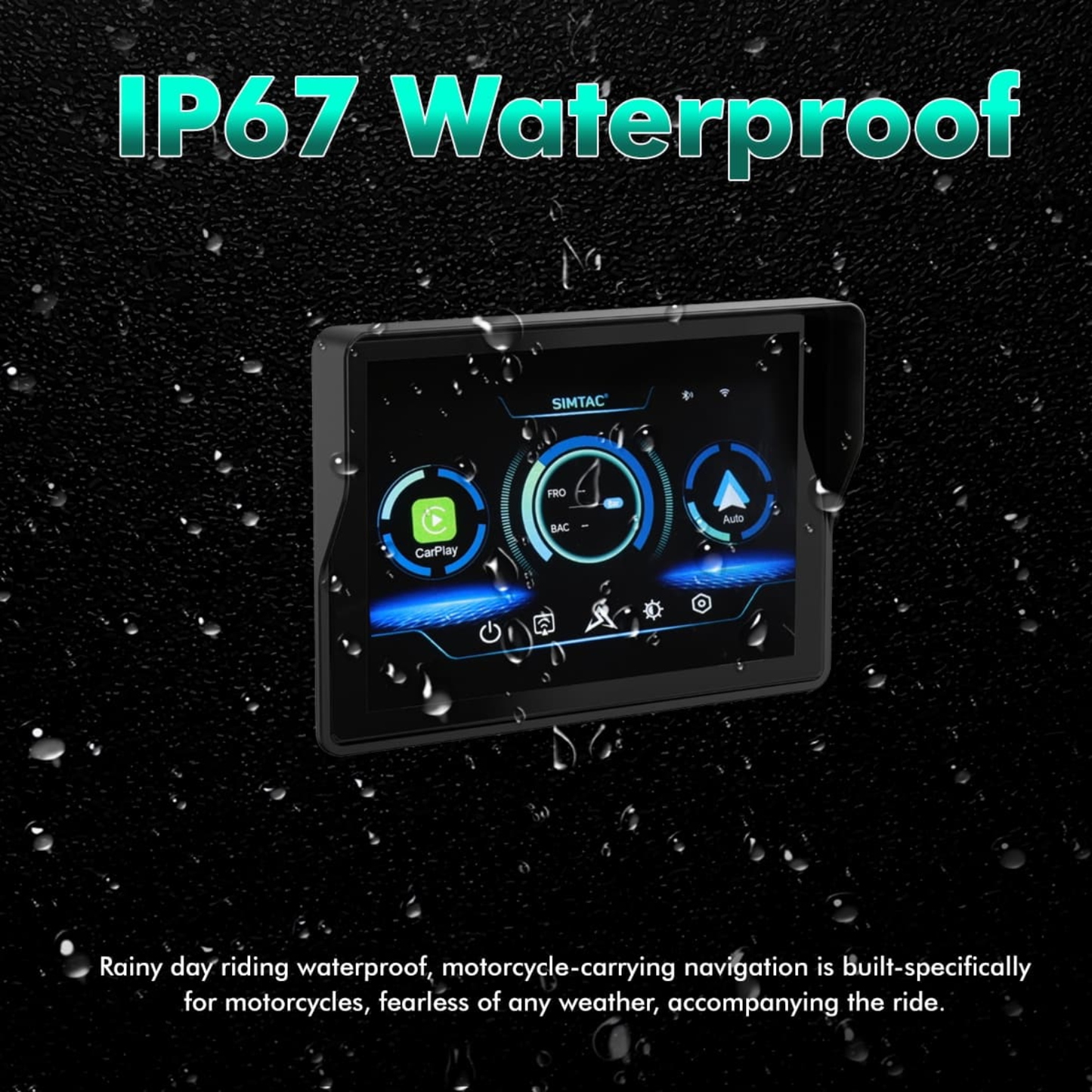 Simtac M2 Motorcycle Navigation 5.0 Inch IPS Screen (Only Screen)