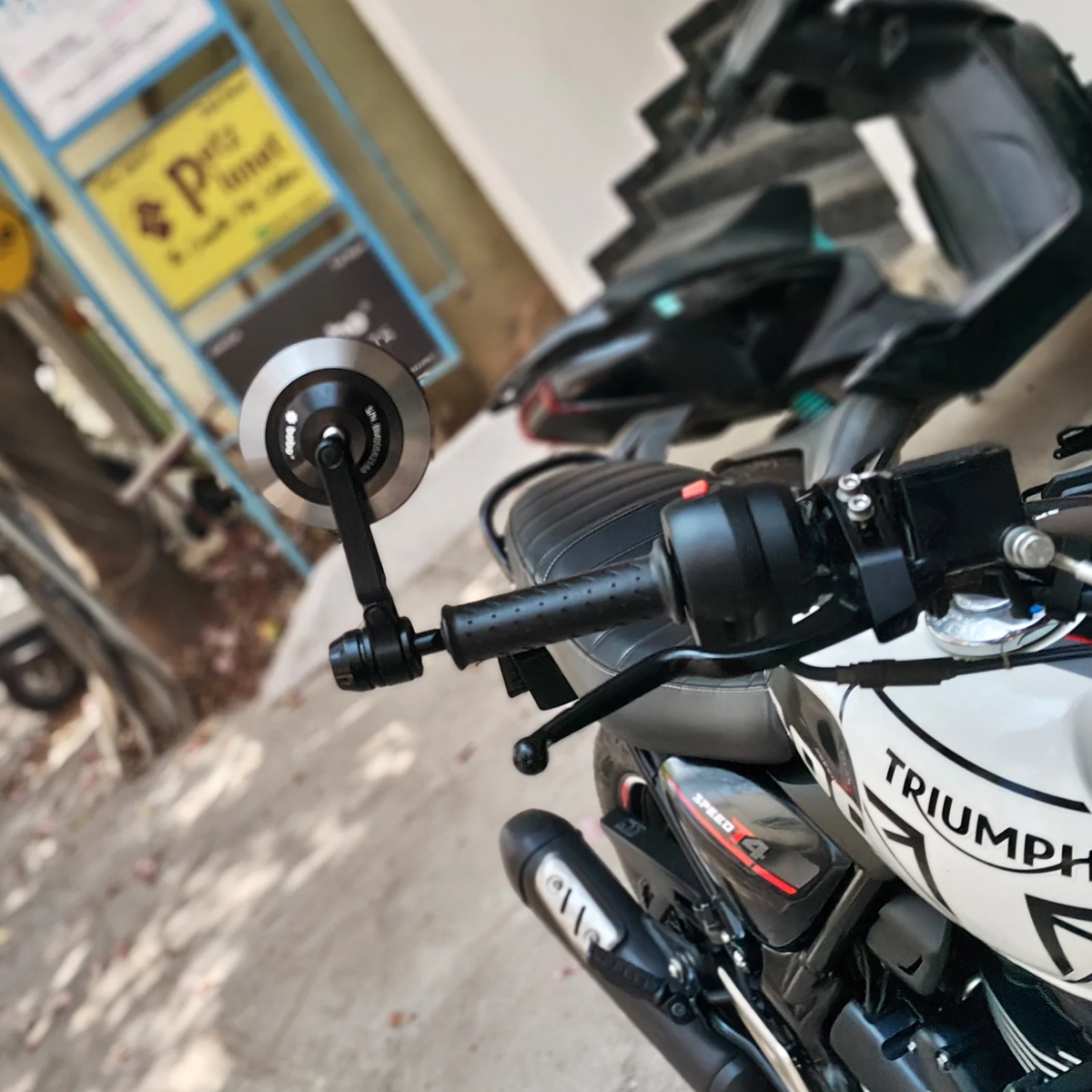 BOBO RM2-R Round Shape Bar End Mirror