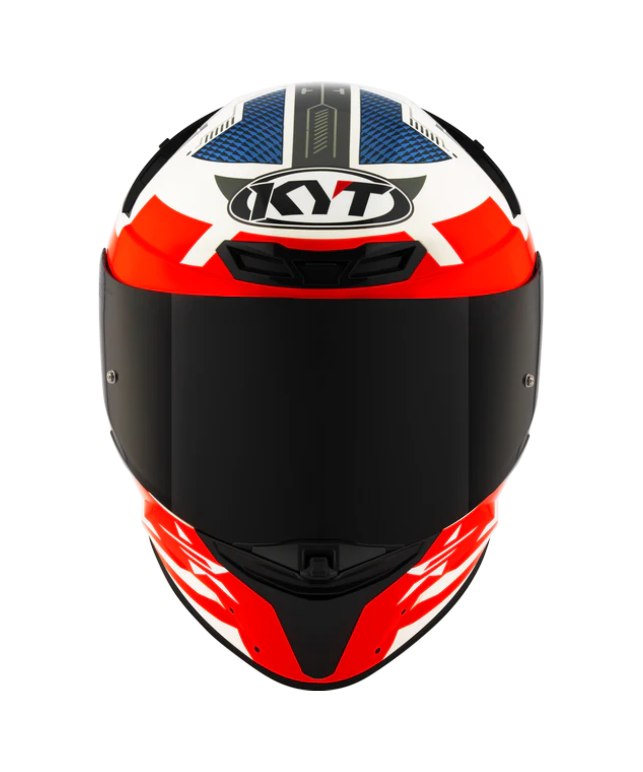 KYT TT-Revo Fuselage Helmet - Gloss Red White Blue