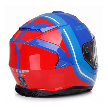 LS2 FF800 Storm II Slant Helmet - Gloss Blue Red