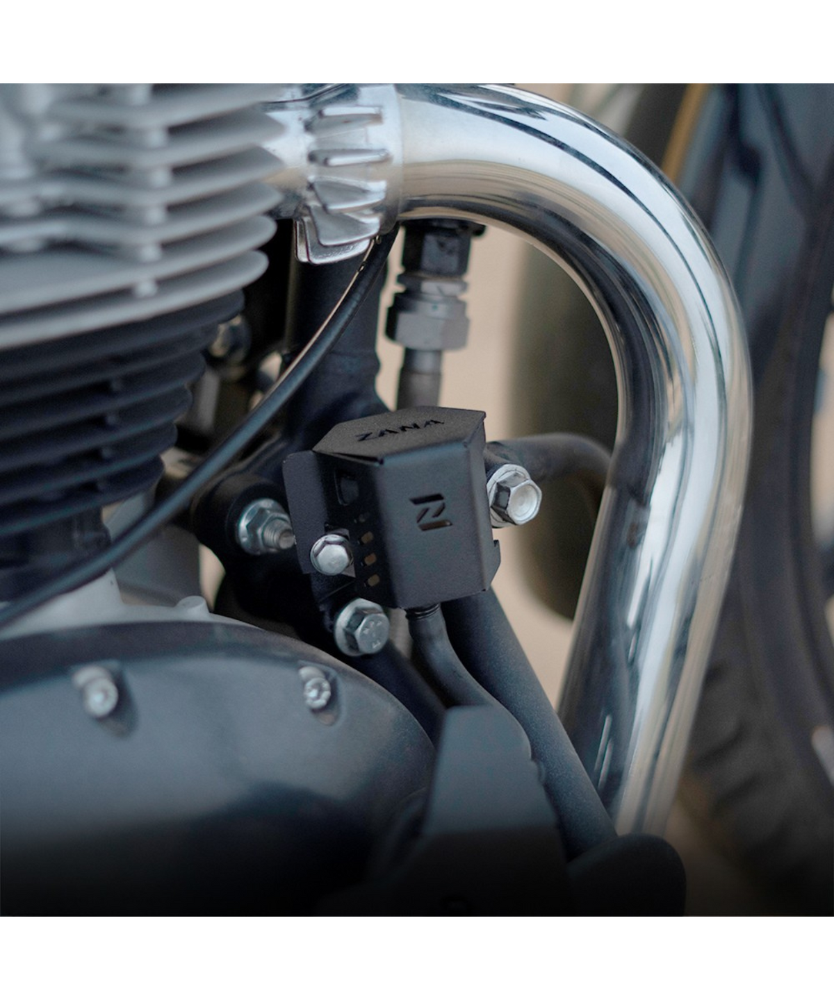 Zana Royal Enfield Super Meteor 650 Aluminium Rear Oil Reservoir Hex Cover - ZI-8355 - Zana