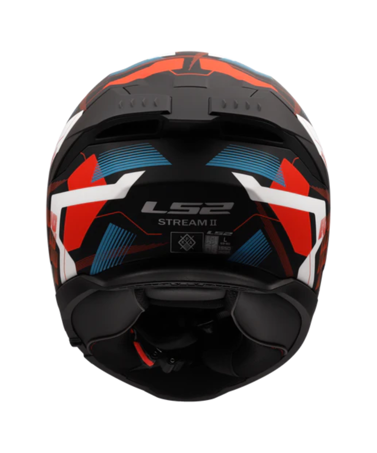 LS2 FF320 Stream II Mika 06 Helmet - Gloss White Blue Red