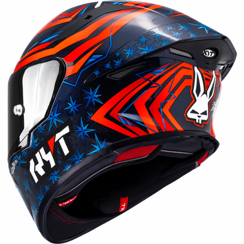 KYT TT-Revo Fernandez 2022 Replica Helmet - Gloss Blue Red