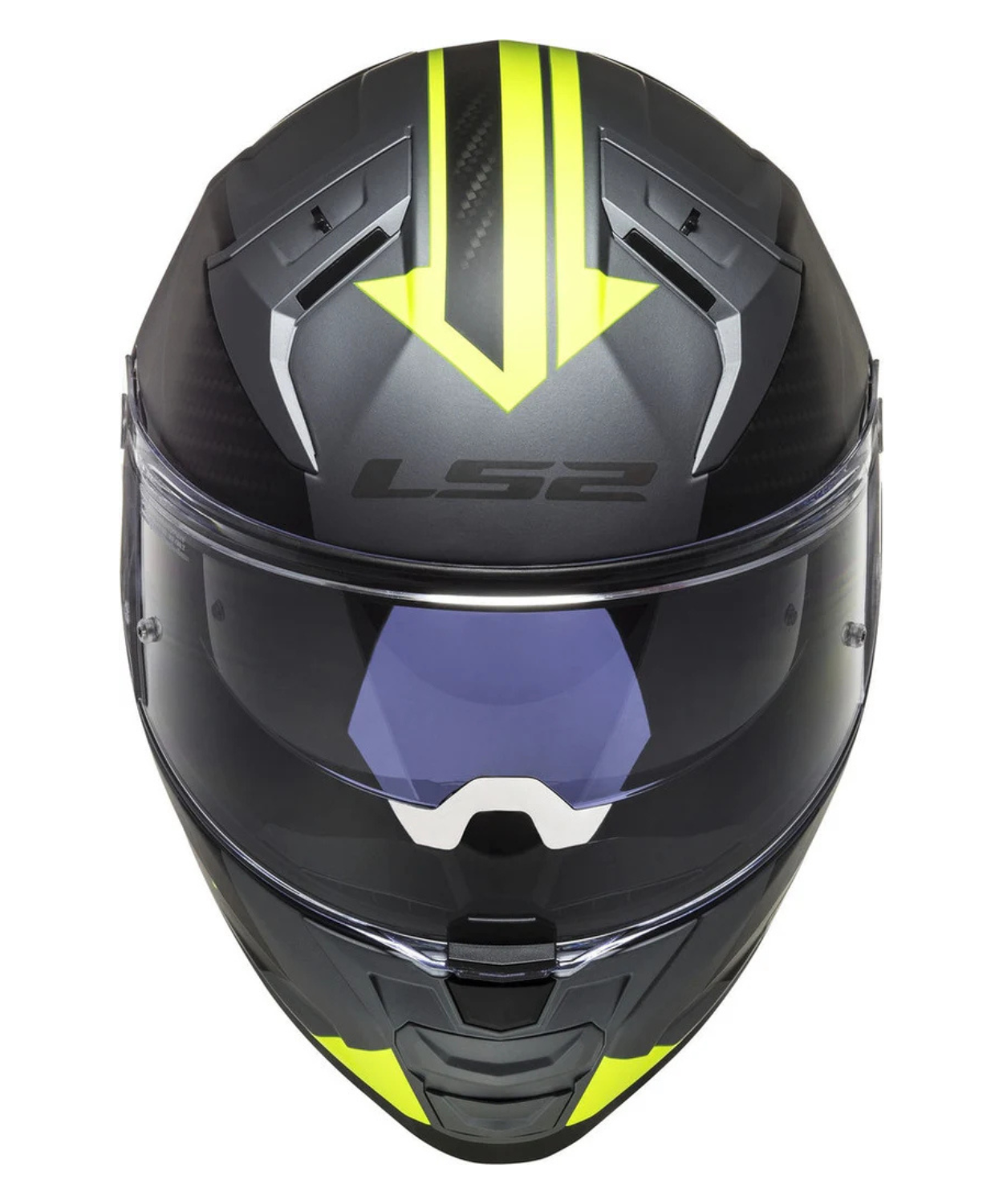 LS2 FF811 Vector II Splitter Matt Titan Hi-Viz Helmet - Yellow