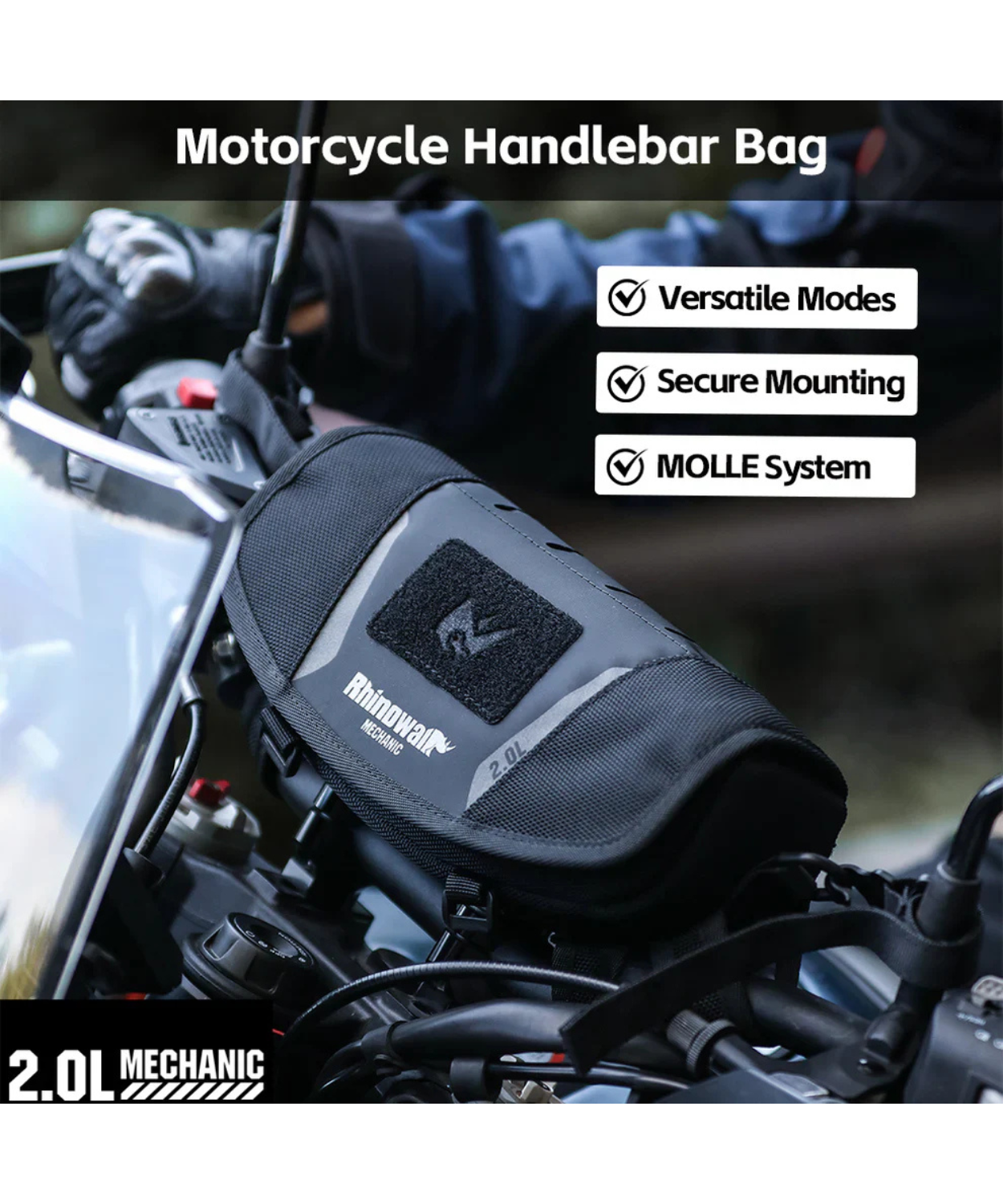 Rhinowalk Waterproof Handlebar Bag 2L - MJX2010