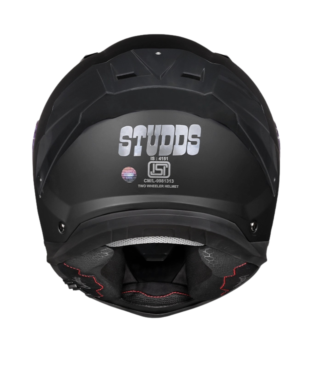 Studds Helios Solid Helmet - Matt Black