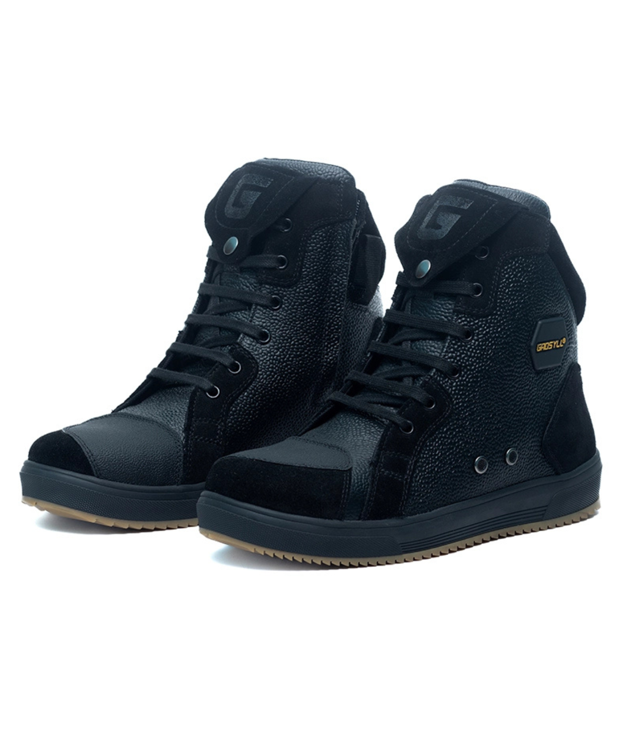 Gadsyll Atom 7IN Water Resistant Motorcycle Riding Boots - Black
