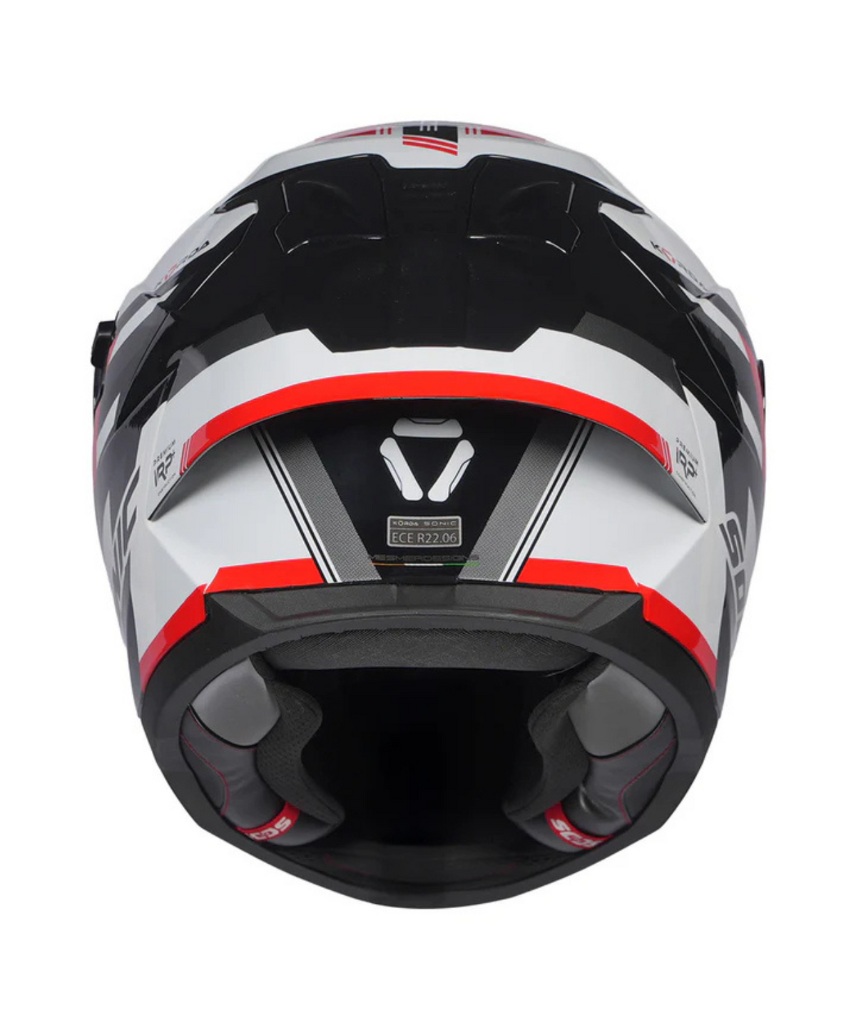 Korda Sonic GP Moze Helmet - Gloss White Red - Korda