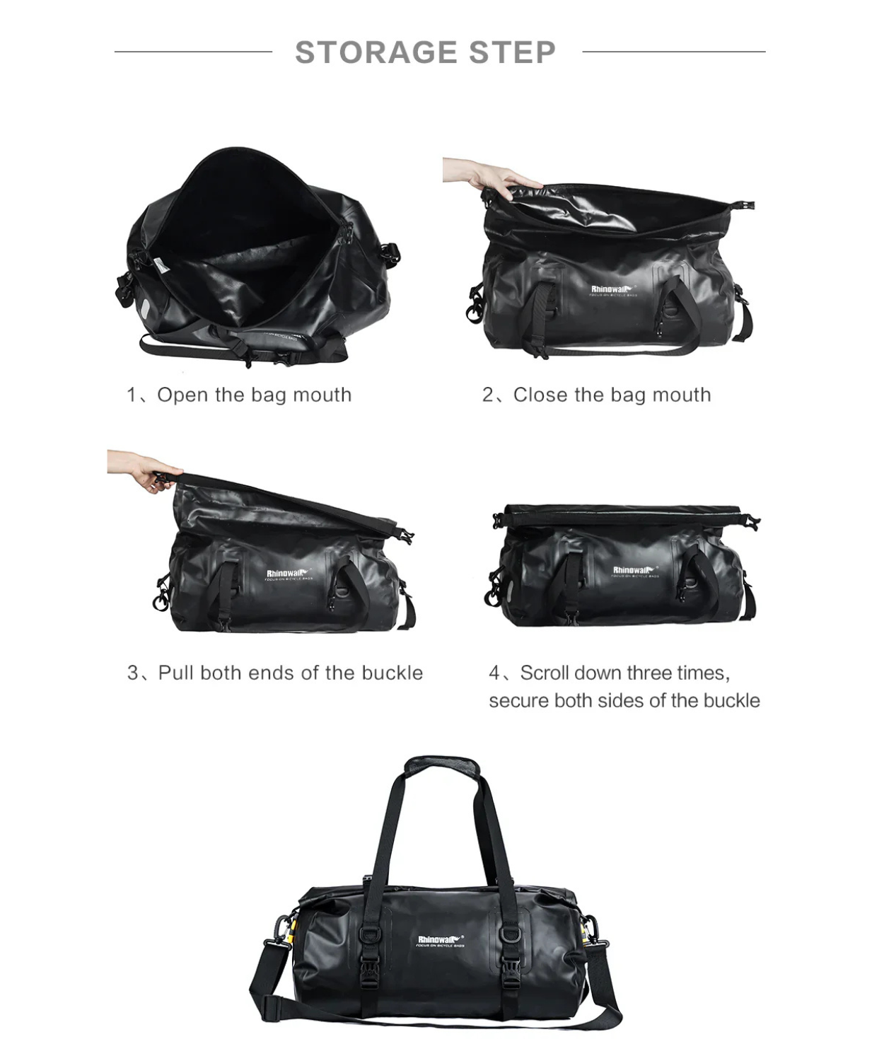 Rhinowalk 20L Waterproof Multifunctional Tail Bag - RK19660