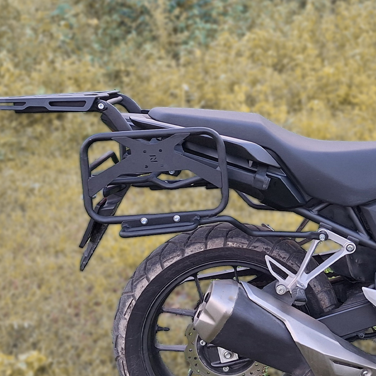 Zana Honda NX500 Roadster Saddle stay with Exhaust Shield with Jerry can Mount - ZI-8472 - Zana
