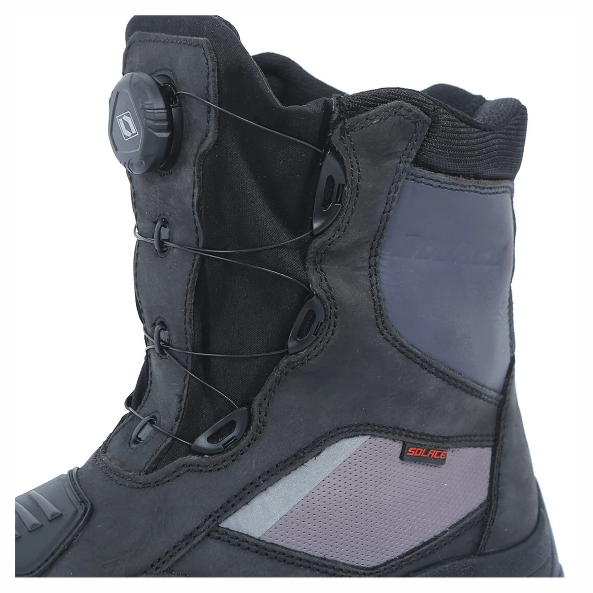 Solace Sparknit Moto Riding Boot - Black