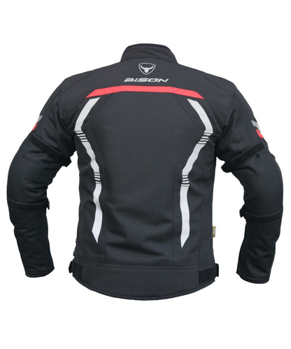 Bison ProGear Air Pro Riding Jacket - Black Red