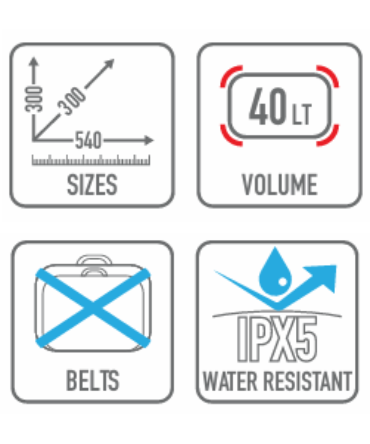 Givi Waterproof Cylinder Tail Bag 40L - Black - EA115BK