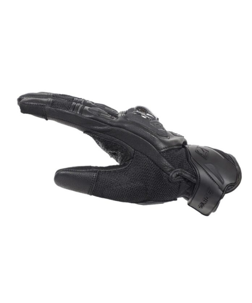Solace Rival Carbon CE Motorcycle Riding Gloves - Black
