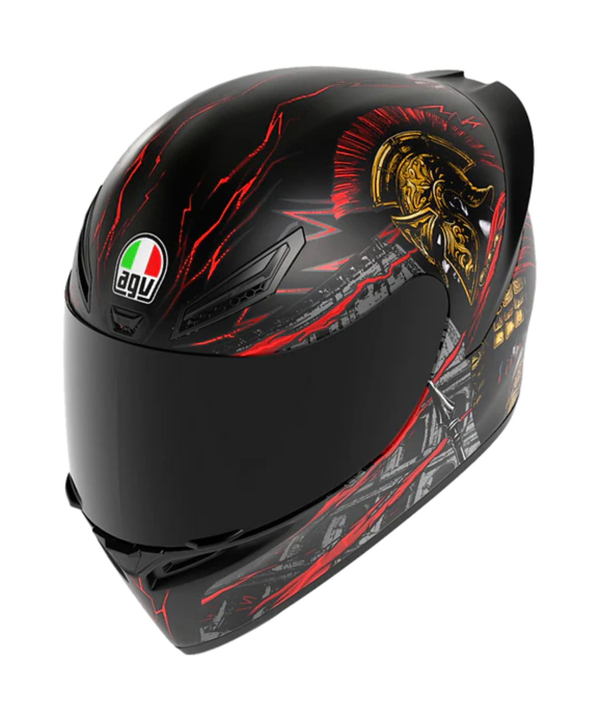 AGV K1 S Gladiator Helmet - Matt Black Red - AGV