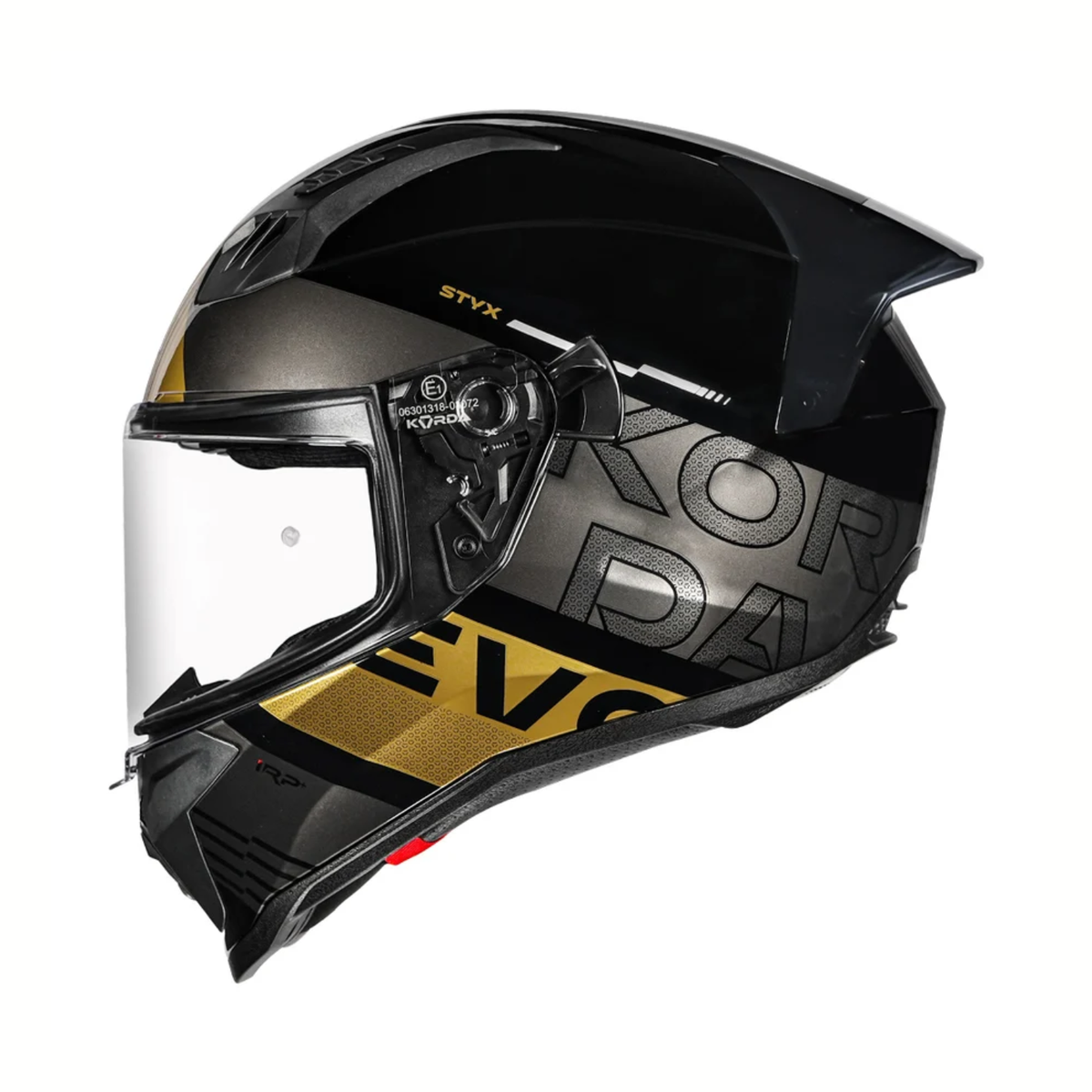 Korda EVO Styx Helmet - Gloss Black Grey Gold