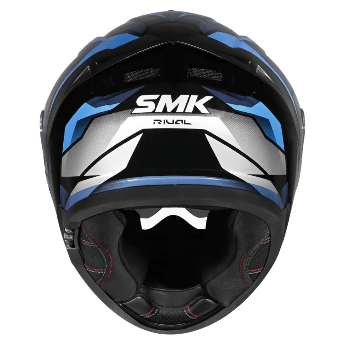 SMK Typhoon Rival GRPS MA256 Full Face Helmet - Matt Black Blue - SMK