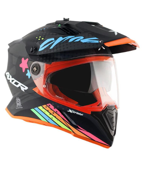 Axor X-cross X2 Dual Visor Helmet - Dull Black Grey