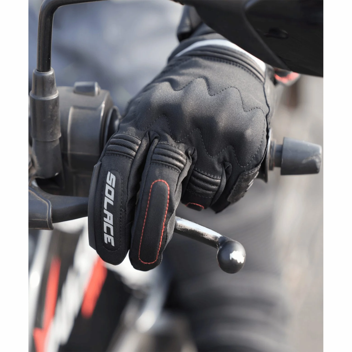 Solace Saga Waterproof Riding Gloves - Black