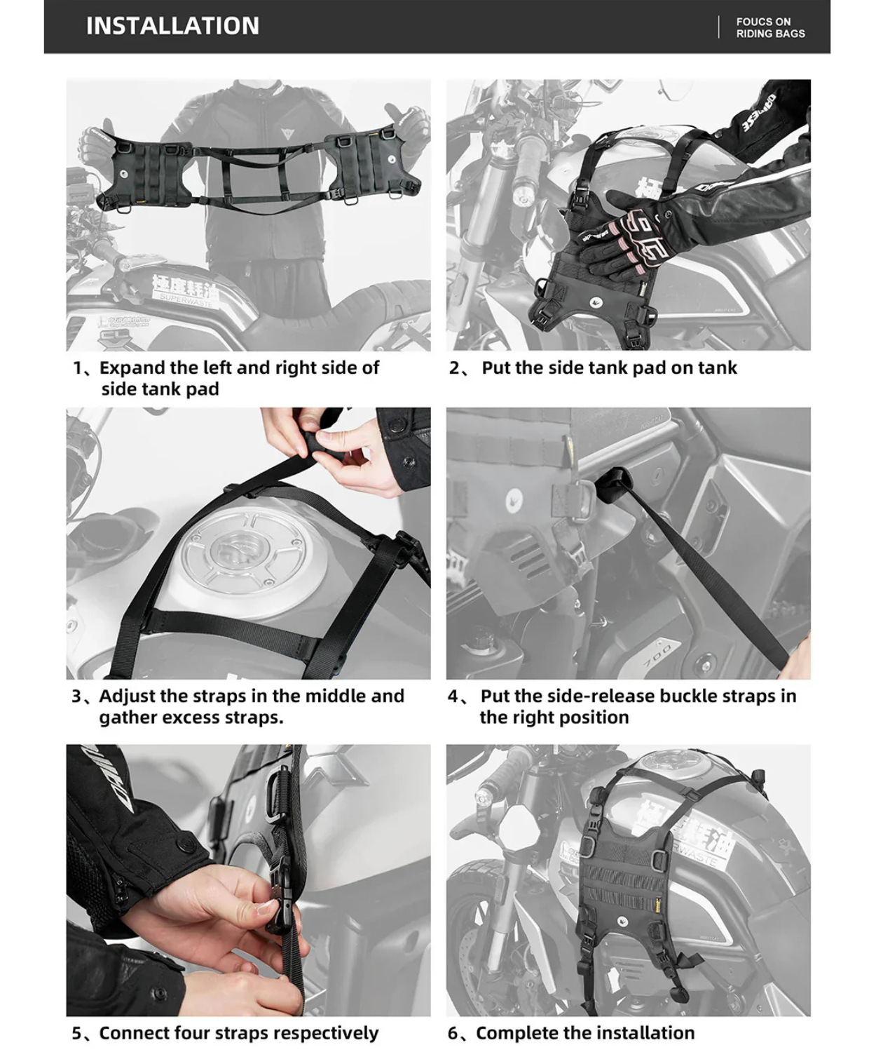 Rhinowalk Mounting Base for Tank Bag - MTR001B
