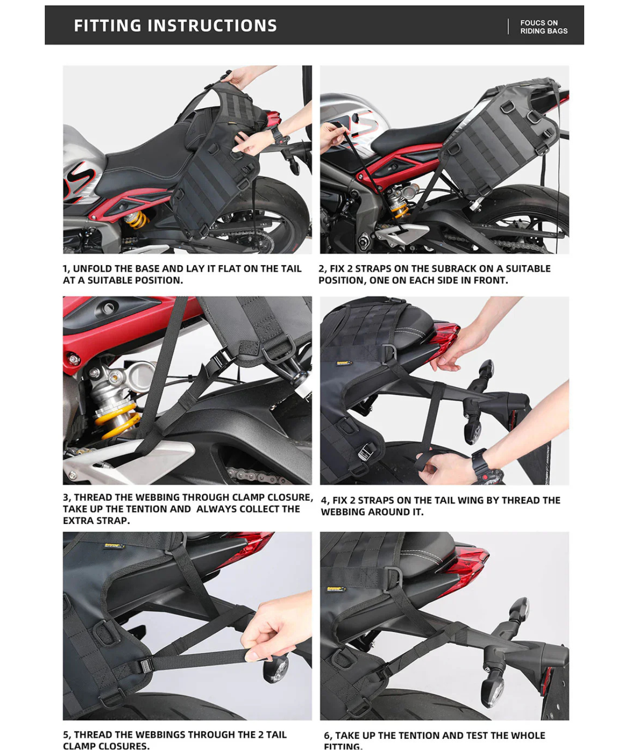 Rhinowalk Mounting Base for Tail Bag - MT002A