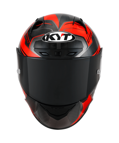 KYT NZ Race Carbon Competition Helmet - Gloss Red - KYT Helmets