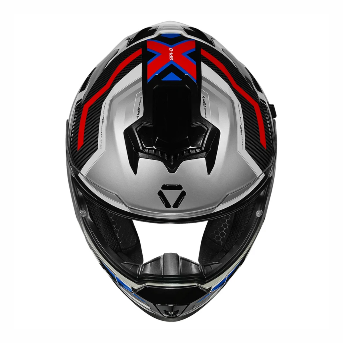 Korda Sonic GP SPI-D Helmet - Gloss Silver White Blue