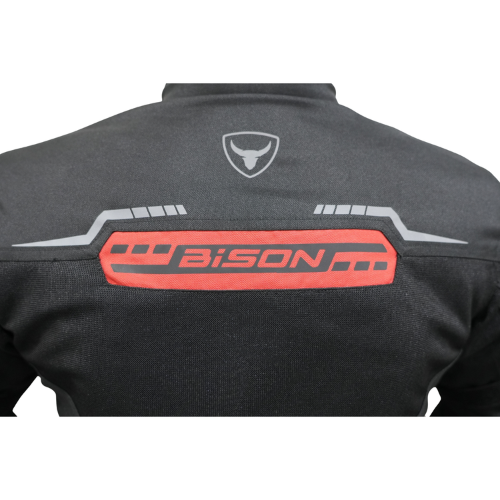 Bison ProGear Clavis Riding Jacket - Black Red