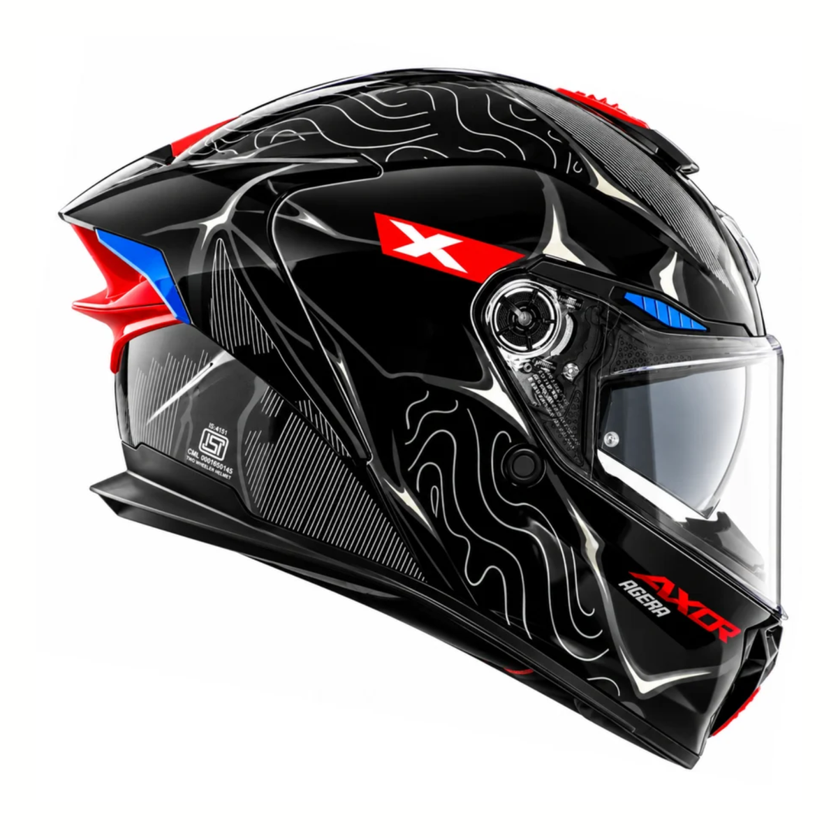 Axor Agera Raiz Helmet - Gloss Black Grey