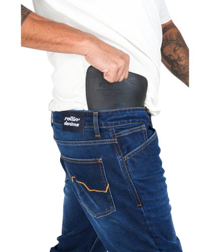 Rollin Denims Shadow 2.0 CORE-X Riding Jeans with Armour - Dark Blue