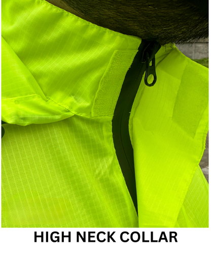 Bison ProGear Aqua Shield Rain Hoodie - Hi-Viz Yellow