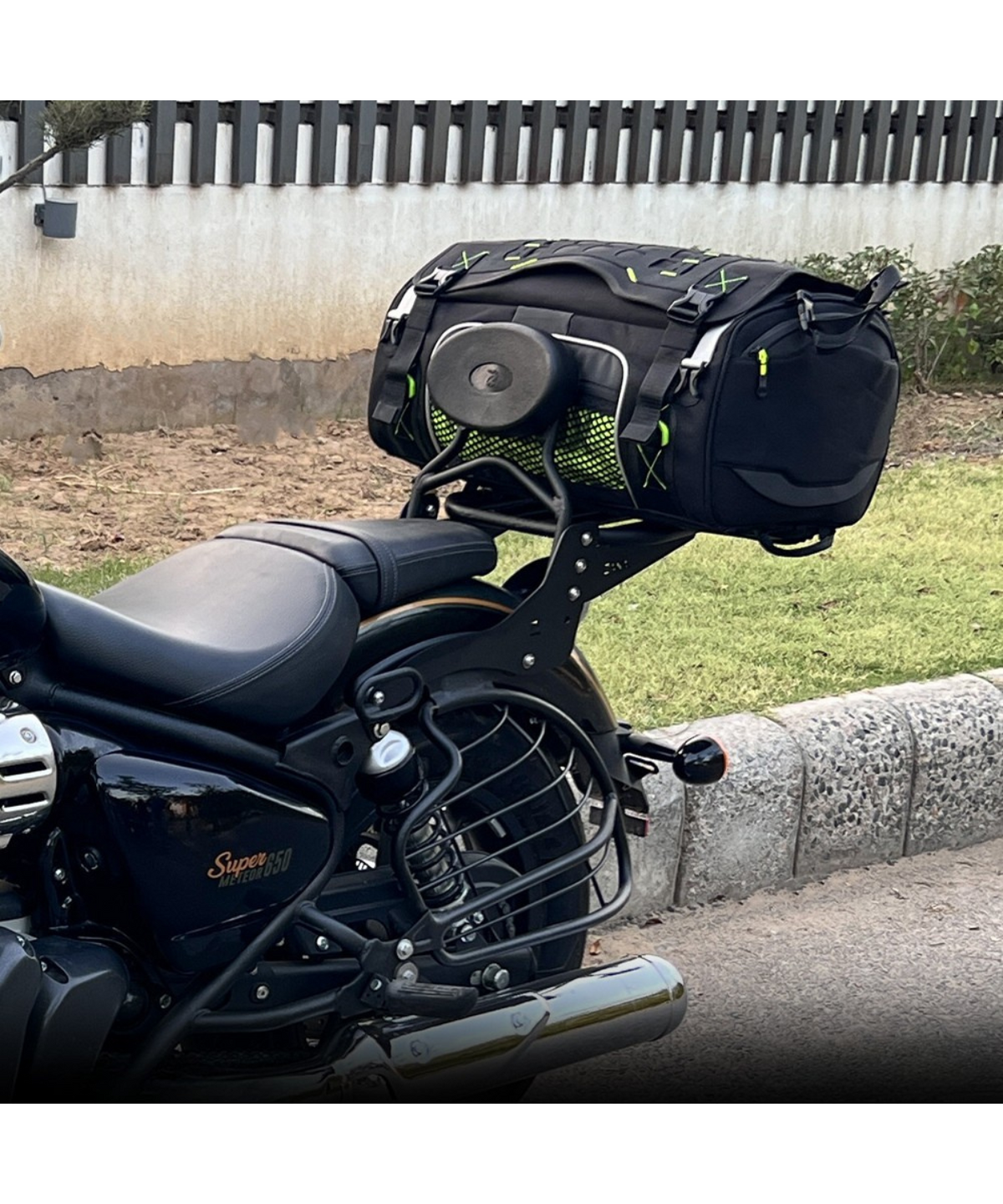Zana Royal Enfield Meteor 650 Top Rack MS with Pillion Backrest - ZI-8286 - Zana