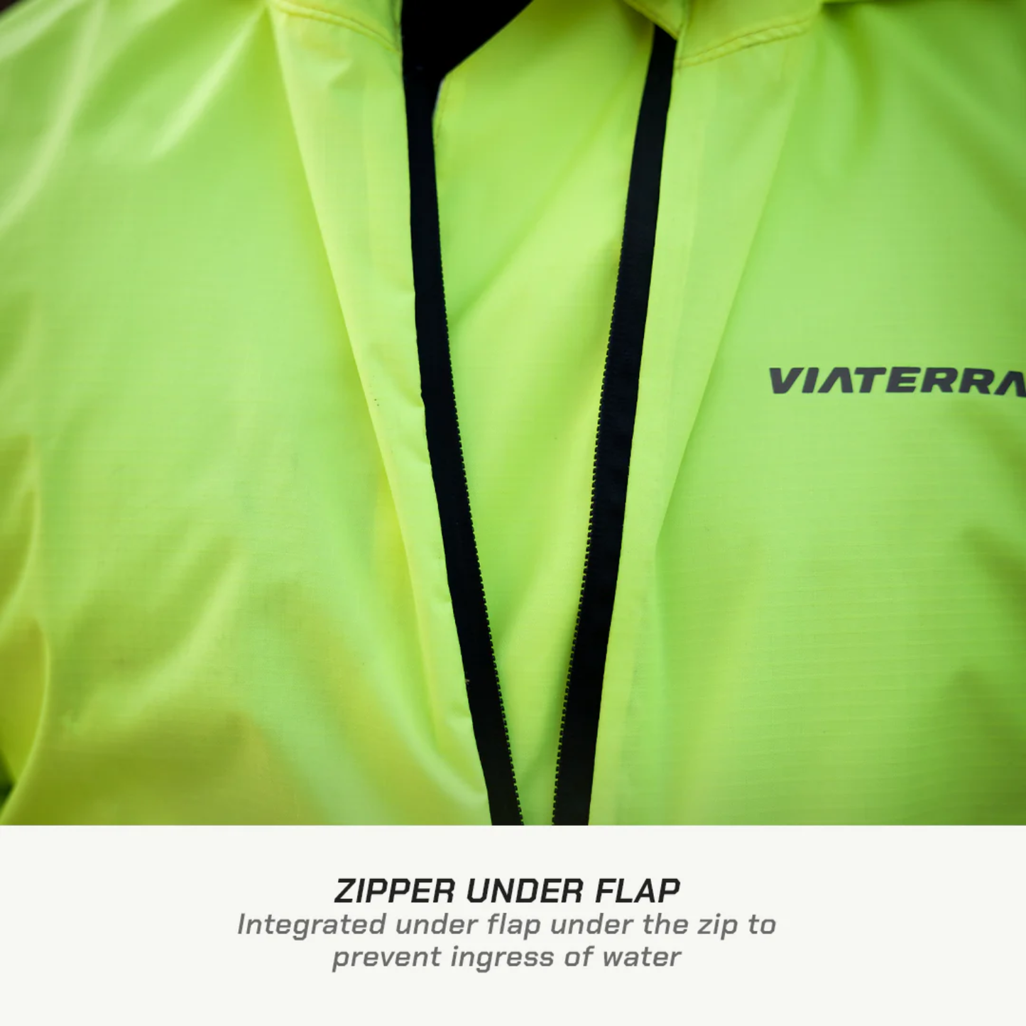Viaterra B100 Rain Jacket (2026) - Fluoroscent Green