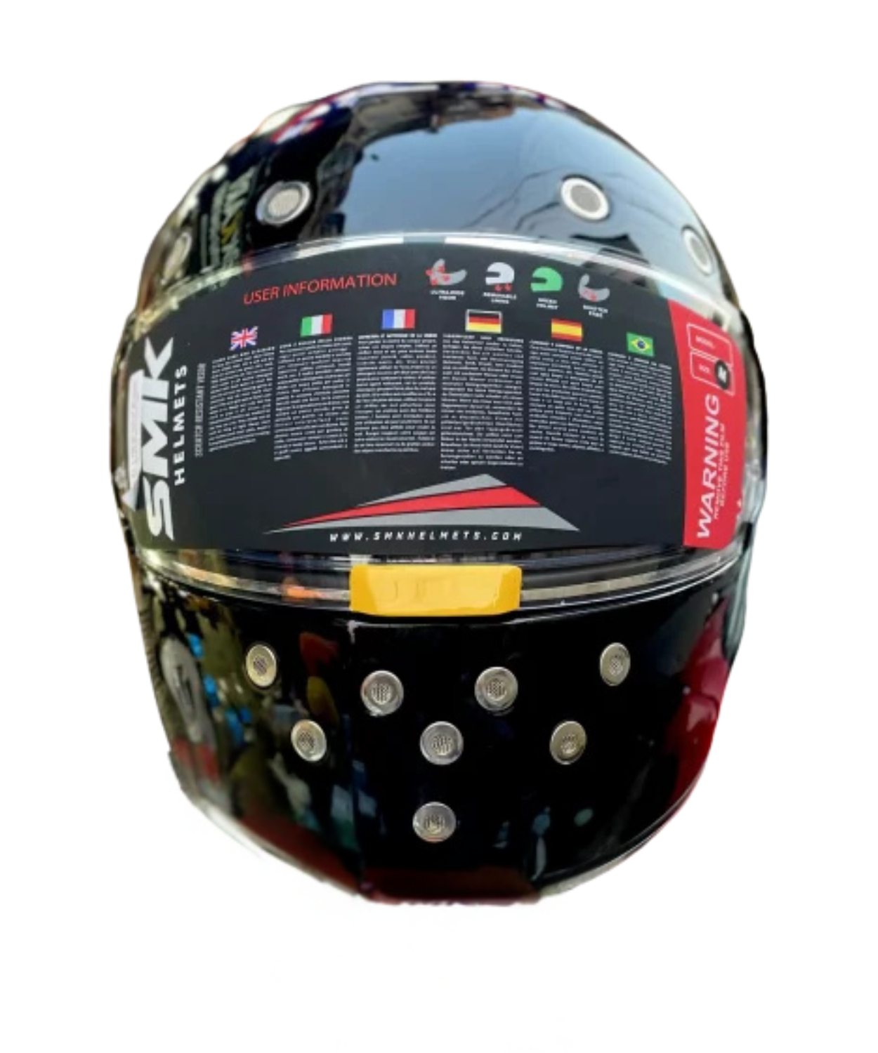 SMK Retro GL240 Black Helmet