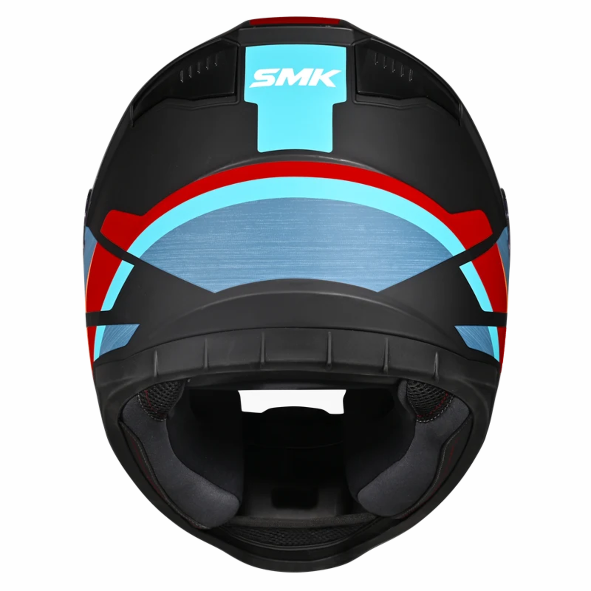 SMK Bionic Adult Kore MA253 Helmet - Matt Black Blue Orange - SMK