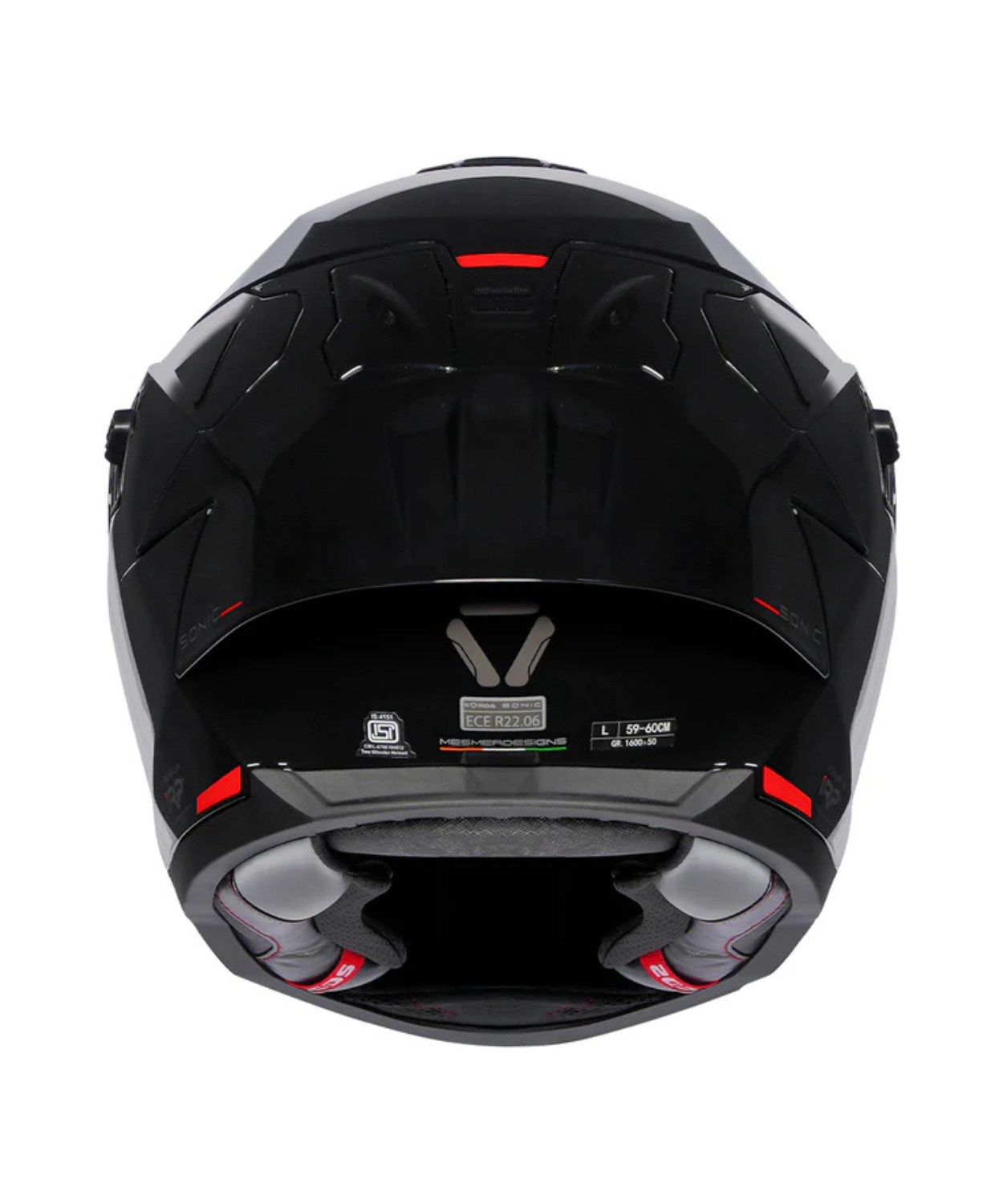 Korda Sonic GP Solid Helmet - Gloss Black