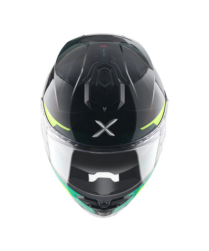 Axor Brutale Kryptic Dual Spoiler Helmet - Black Green